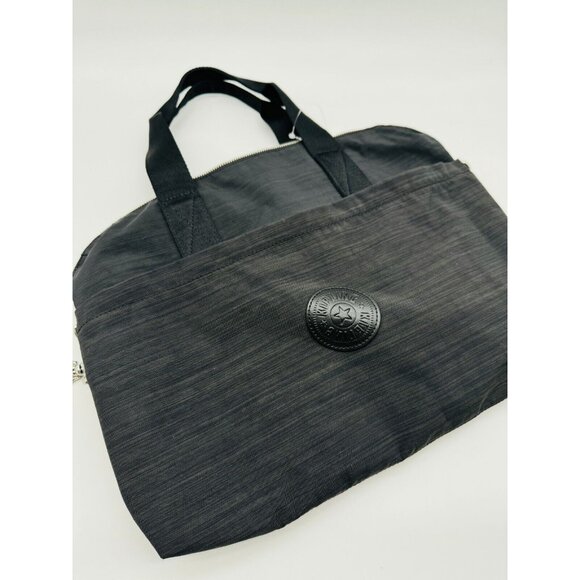 Kipling Elsil nylon laptop travel bag crossbody Fits 15" laptop - Black - Picture 1 of 10